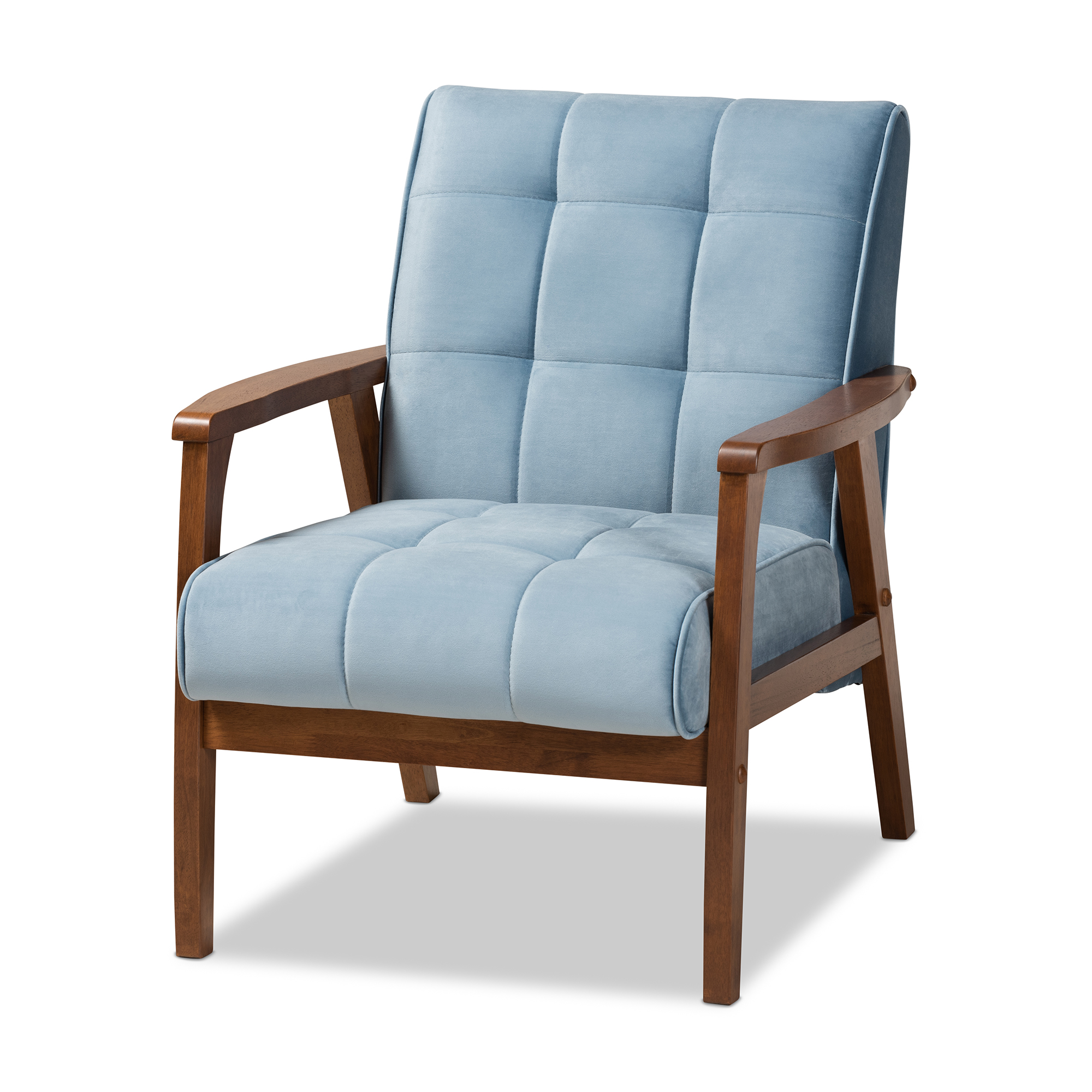 Blue mid on sale century armchair